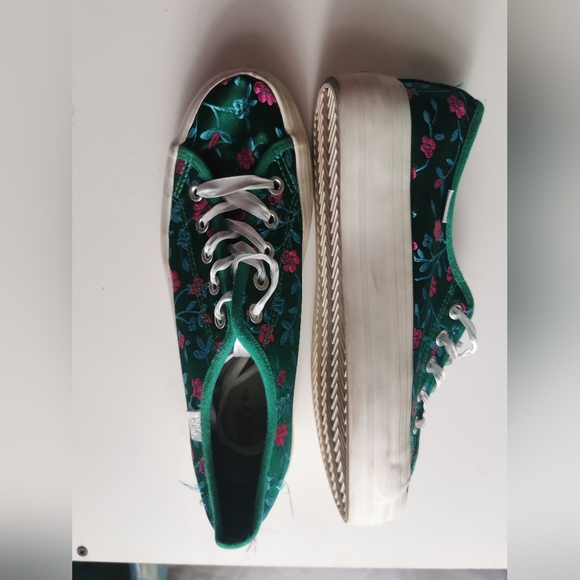 2/25$ Sneakers satin turquoise - Picture 4 of 5